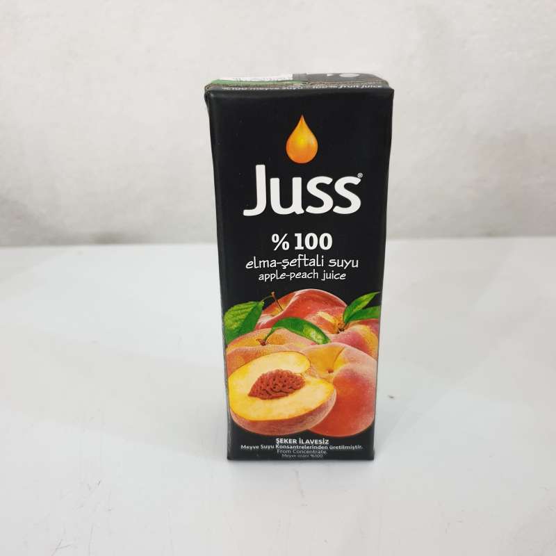 JUSS APPLE PEACH JUICE 200ML 100% TP