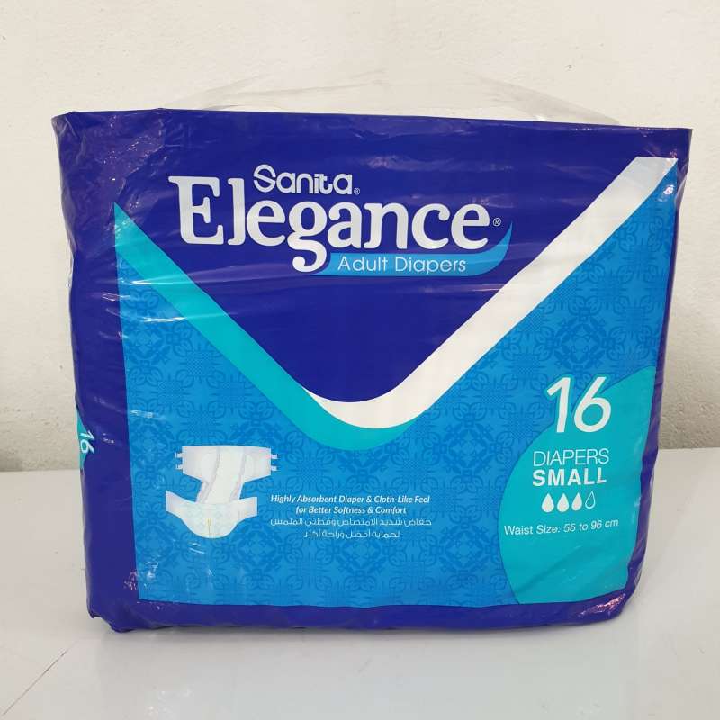 SANITA ELEGANCE ADULT DIAPERS 16 DIAPERS SMALL