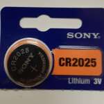 Sony Coin battery (Lithium3V)  (CR2025)