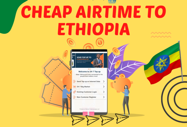 Send phone credit to Ethiopia