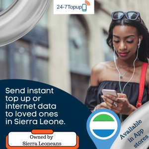 Sending phone credit to Sierra Leone