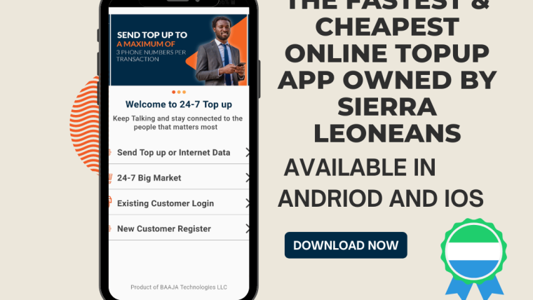 Send phone credit to Sierra Leone