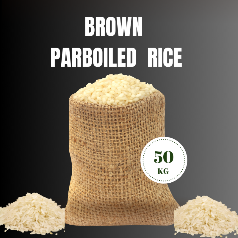 Brown parboiled rice